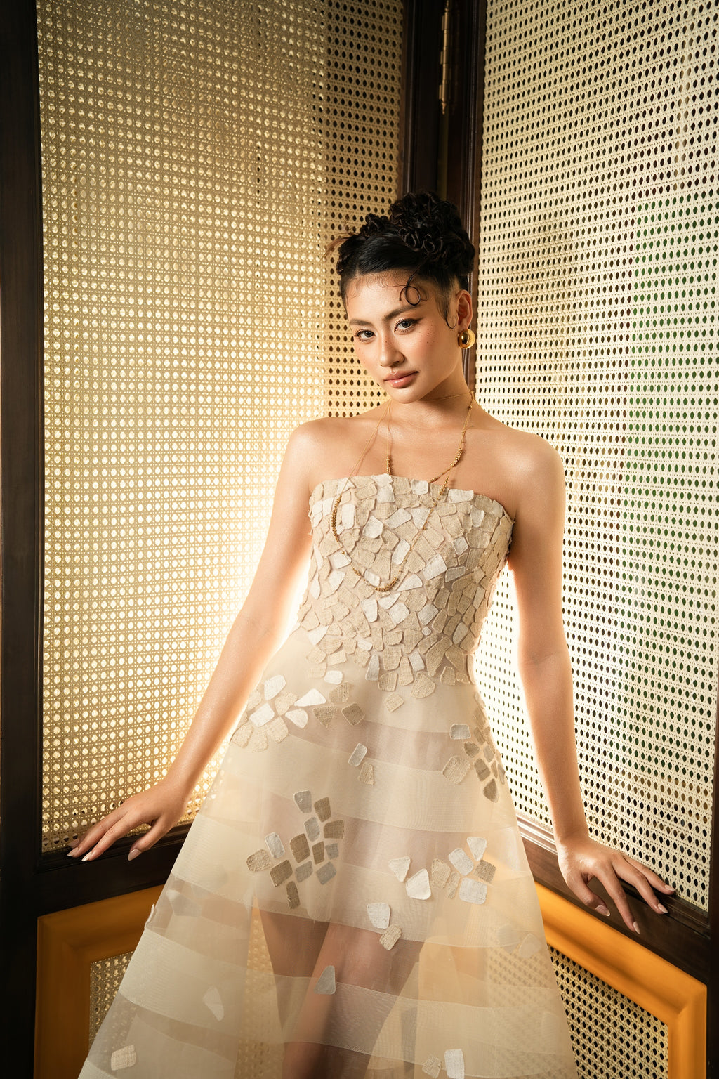 Alba Plena Strapless Cocktail Dress