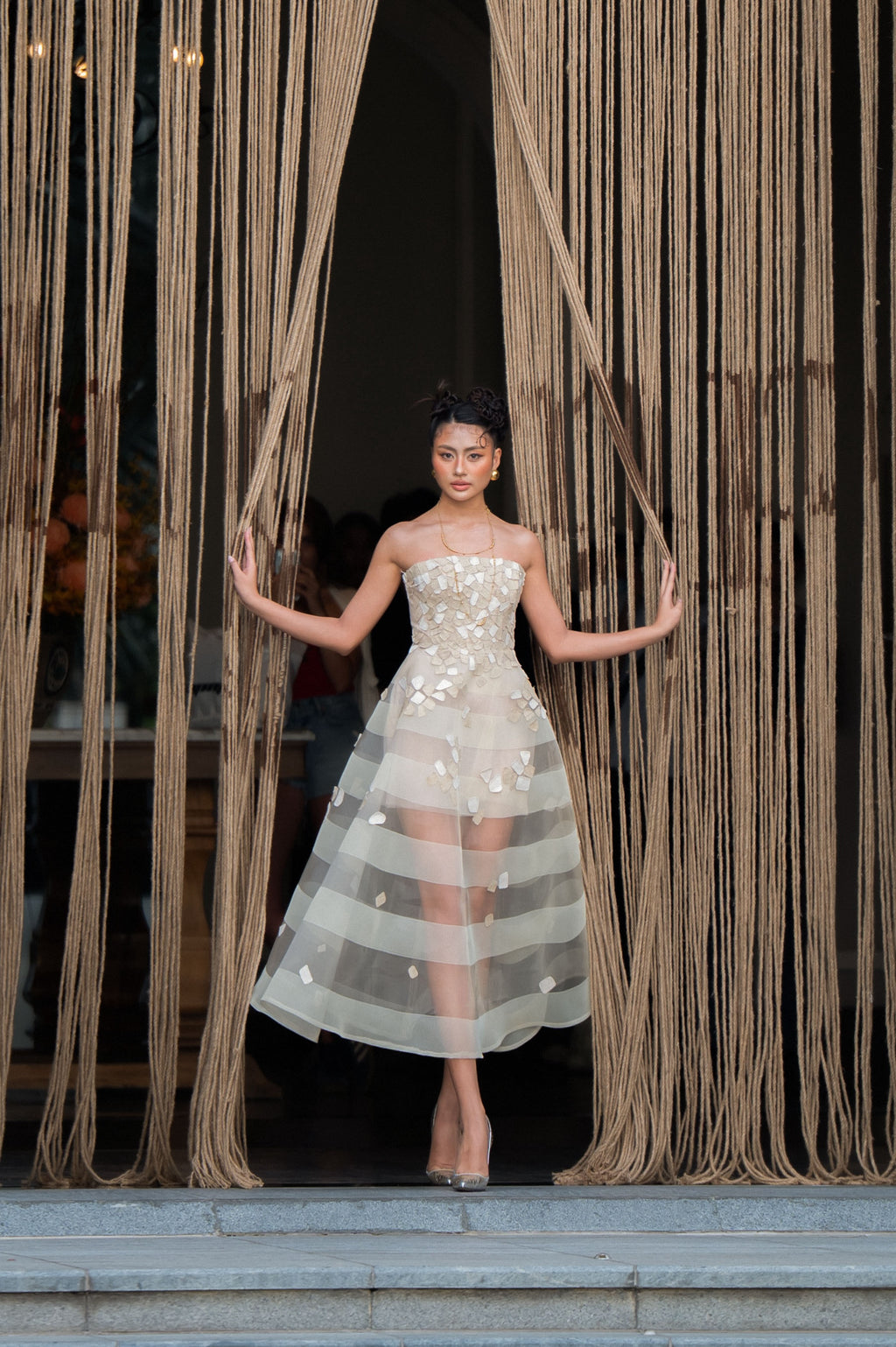 Alba Plena Strapless Cocktail Dress