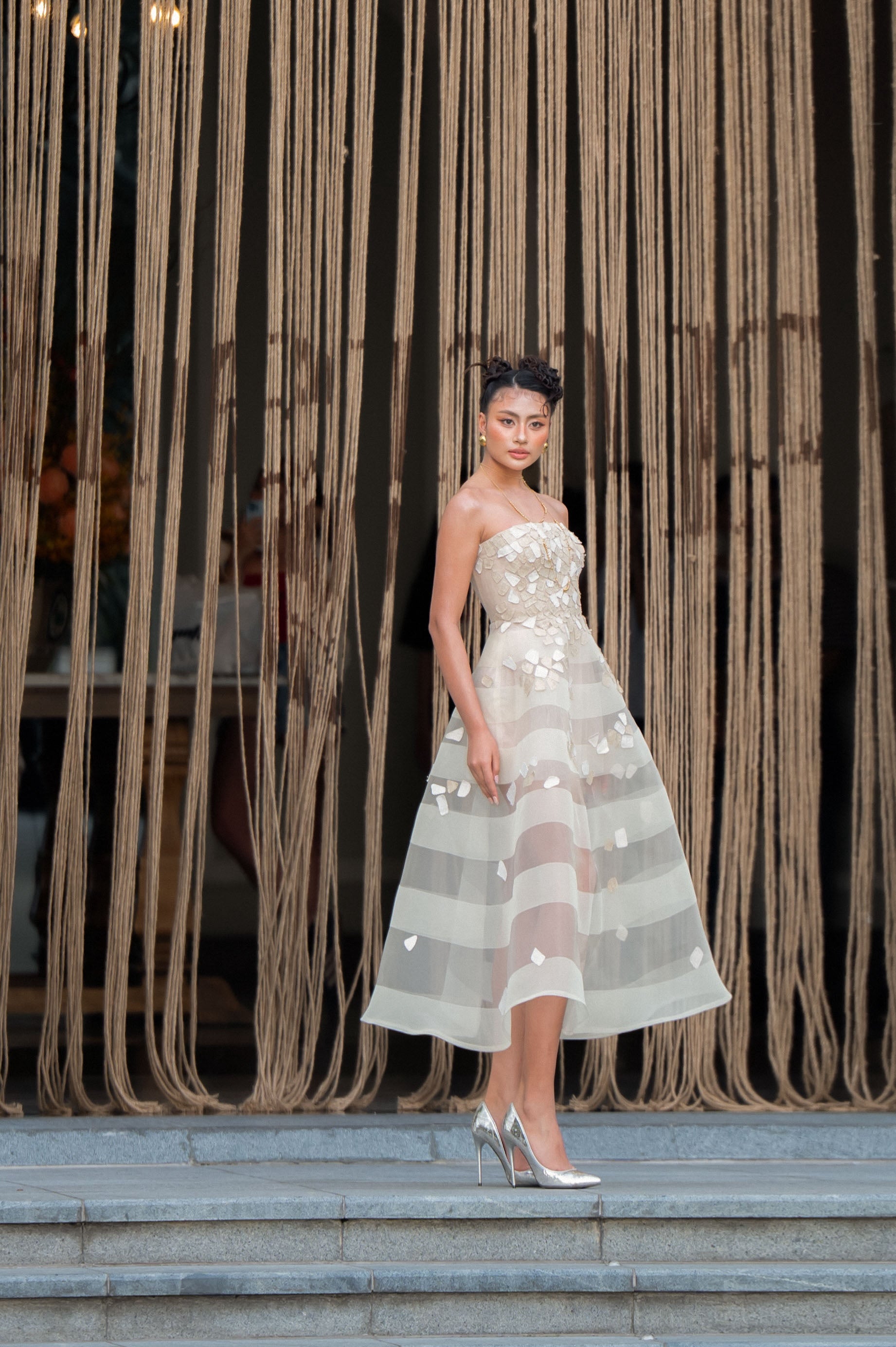 Alba Plena Strapless Cocktail Dress