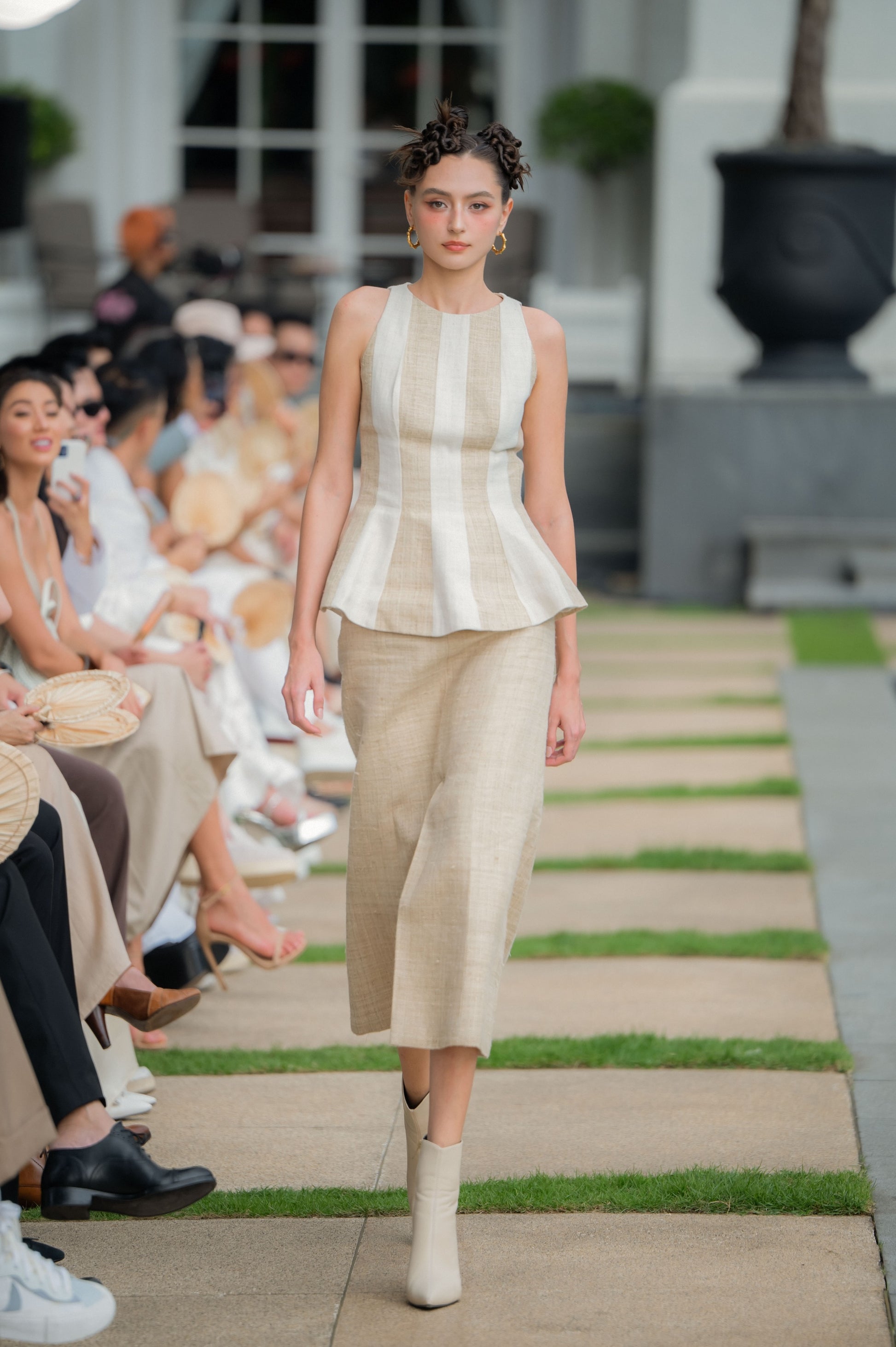 Thea Sleeveless Peplum Top